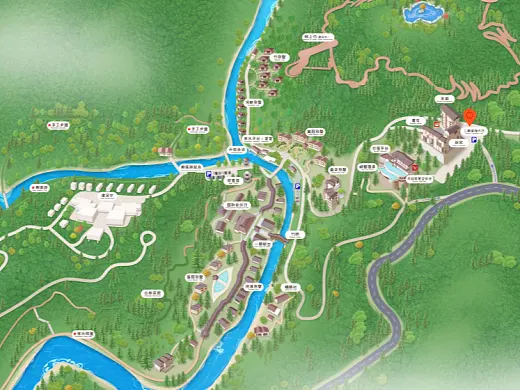 汉寿结合景区手绘地图智慧导览和720全景技术，可以让景区更加“动”起来，为游客提供更加身临其境的导览体验。